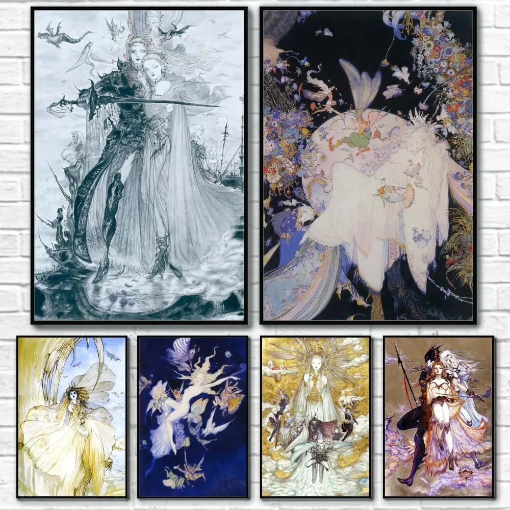 Luxury Lifestyle - Yoshitaka Amano Final Fantasy jeu affiche